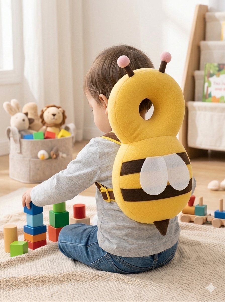 Bebek Baş & Sırt Koruyucu Yastık (Arı Modeli)